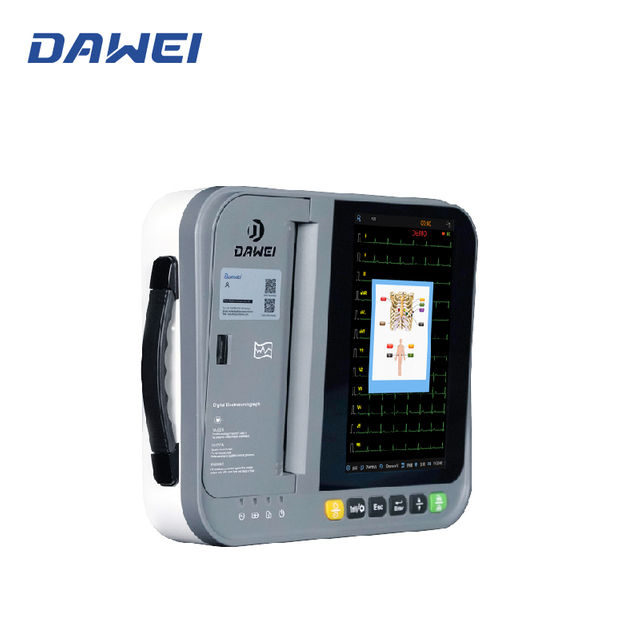 12 እርሳሶች ECG ማሽን