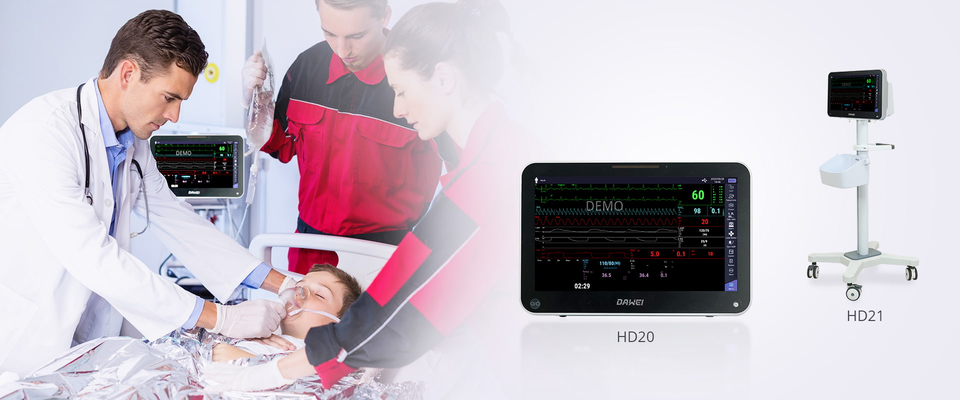 Monitor de paciente de la UCI y CCU multiparamétrica