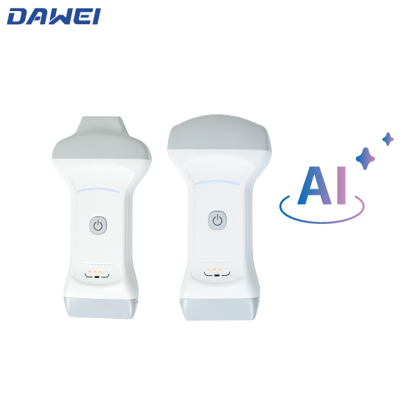 KI-gest&uuml;tzte Diagnose, drahtlose Ultraschallsonde