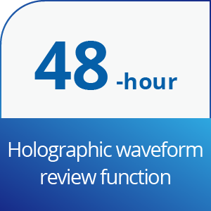 función de revisión de forma de onda holográfica
