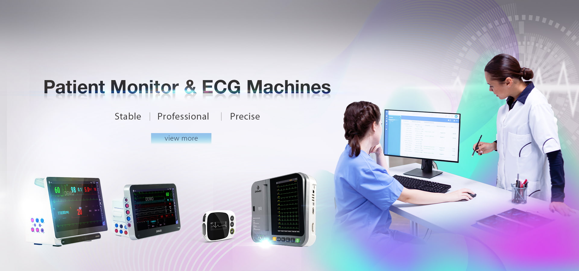 Makina EKG Mjek&euml;sore Dawei & Monitor i pacient&euml;ve