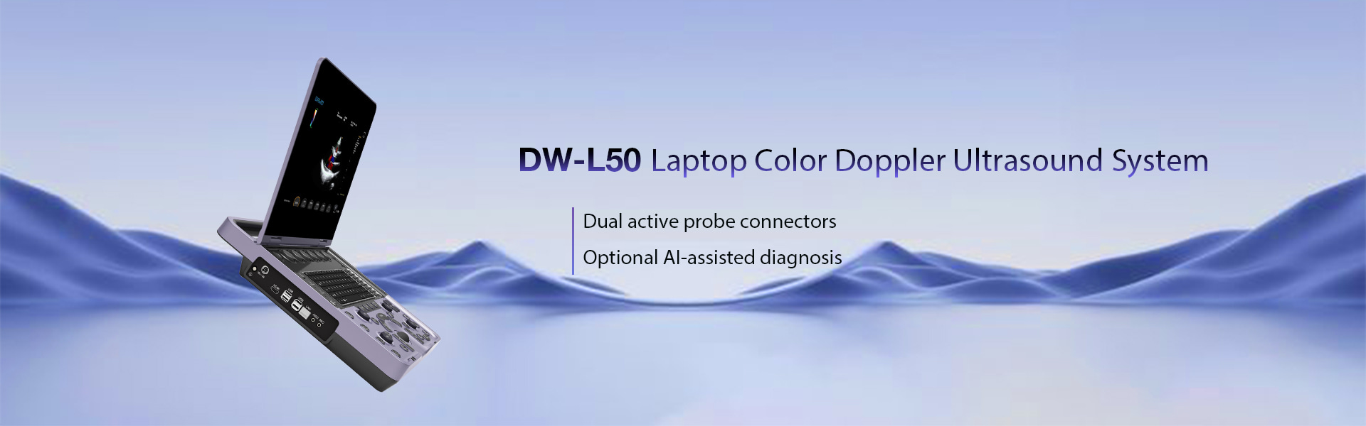 Sistema de ultrasonido Doppler color para computadora port&aacute;til DW-L50